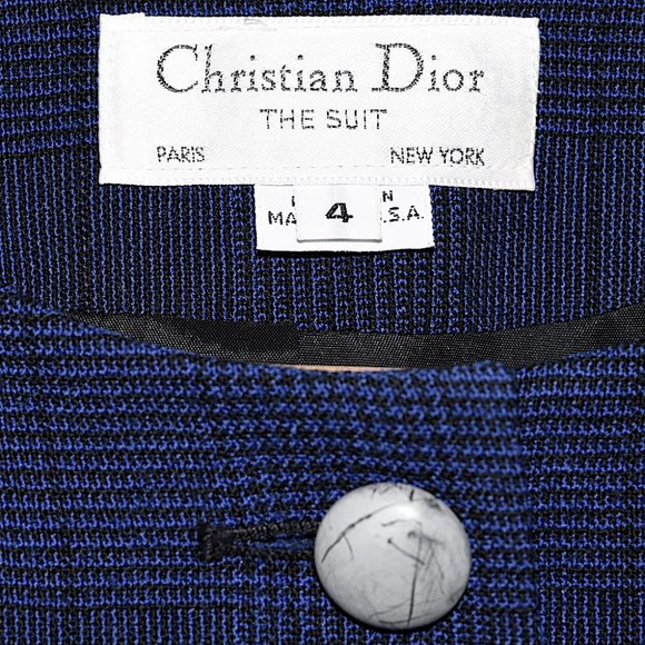 Christian Dior The Suit Vintage Plaid Skirt Suit [size 4 but fits like petite] - Picture 2 of 16